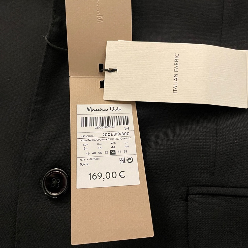 Massimo Dutti Italian Blazer, Size 44 - Picture 4 of 5